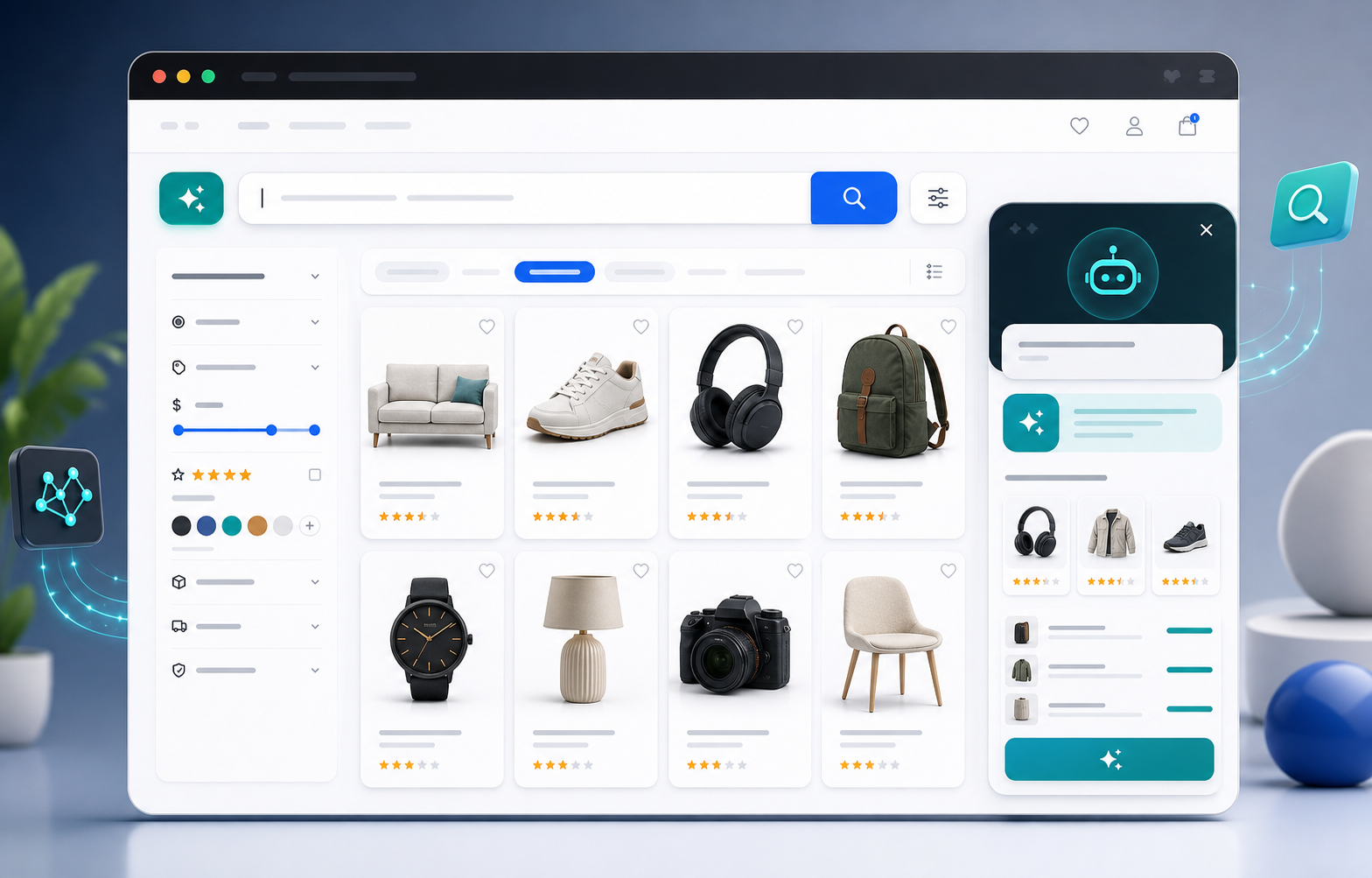 AI product search storefront visual